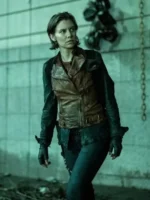 TV Series The Walking Dead City Maggie Rhee Brown Leather Vest