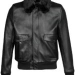 Avaitor A2 Black Bomber Real Leather Jacket