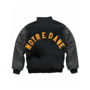 Dame Rudy Unisex Wool And Leather Varsity Leather Jacket