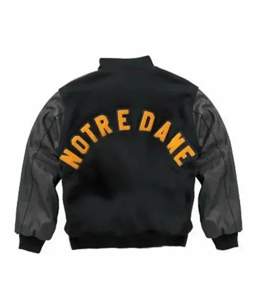Dame Rudy Unisex Wool And Leather Varsity Leather Jacket
