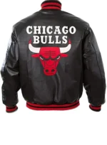 Unisex Chicago Bulls Leather Varsity Jacket