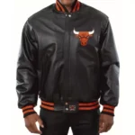 Chicago Bulls Unisex Real Leather Varsity Jacket