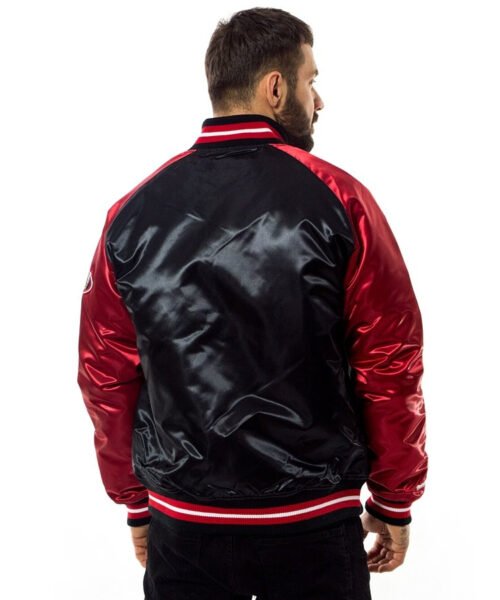NBA Season Chicago Bull Satin Varsity Bomber Jacket