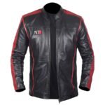 N7 Mass Effect 3 Black Real Leather Jacket