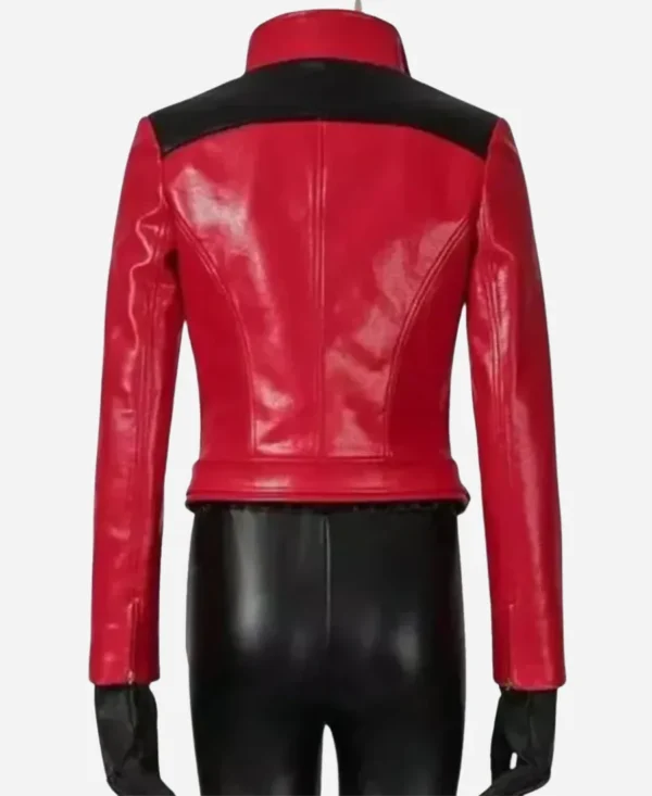 Women Watch Dogs Noami Red & Black Jacket