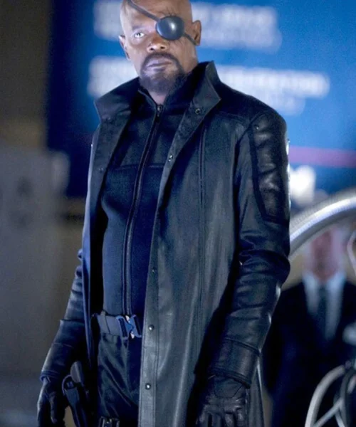 Nick Fury The First Avengers Leather Trench Coat