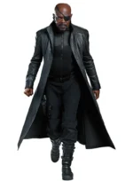 Movie The First Avengers Nick Fury Leather Trench Coat