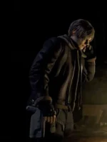 Leon S Kennedy RE 4 Shealing Faux Fur Brown Jacket