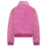 Ryan Gosling Pink Suede Leather Jacket