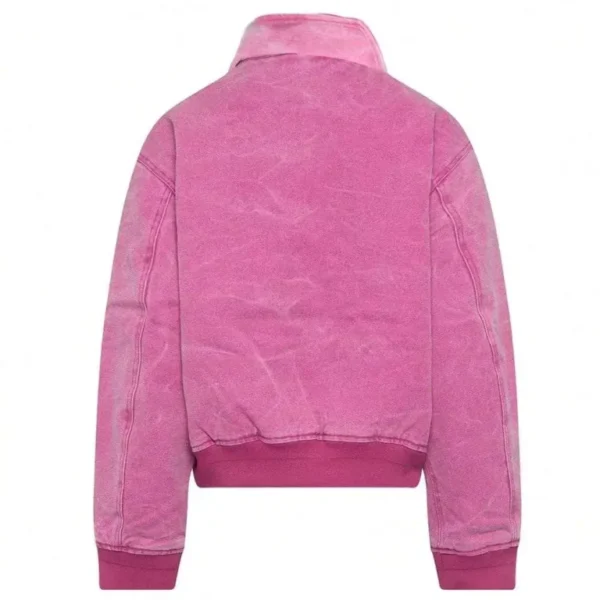 Ryan Gosling Pink Suede Leather Jacket