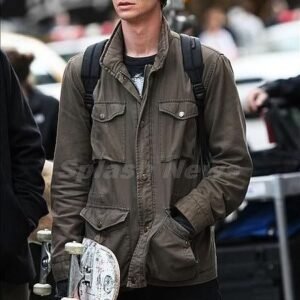 Andrew Garfield Movie The Amazing Spider Man Green Cotton Jacket