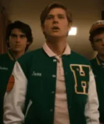 Tv Series Stranger Things Green Varsity Jacket