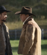 Yellowstone Tv Series kevin Costner Brown Leather Jacket