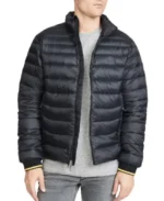 Colin Hughes Puffer Parachute Black Jacket