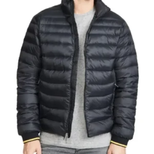 Colin Hughes Puffer Parachute Black Jacket