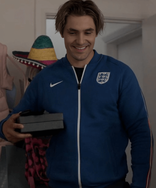 Ted Lasso Jamie Tartt Blue Bomber Fleece Jacket