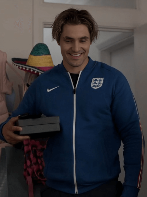 Ted Lasso Jamie Tartt Blue Bomber Fleece Jacket