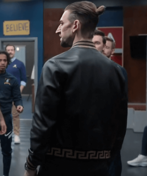Maximilian Ted Lasso S03 Bomber Black Jacket