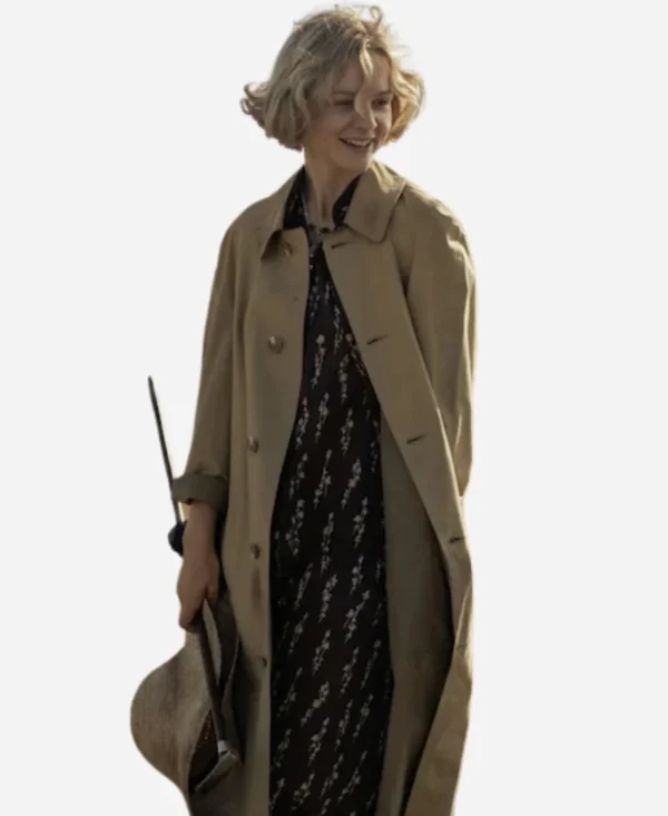 Drama The Dig Carey Mulligan Beige Trench Coat