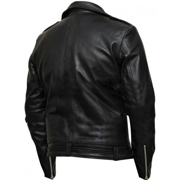 The Walking Dead Tv Series Jaffery Dean Morgan Black Leather Jacket