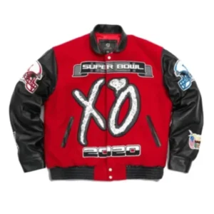 Jeff Hamilton XO The Weeknd X Red Varsity Jacket