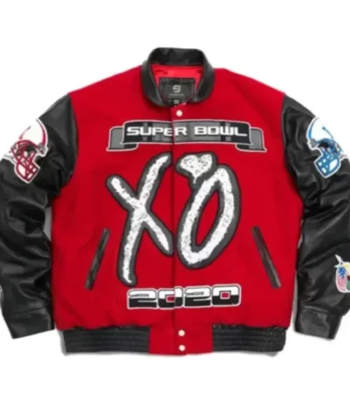 Jeff Hamilton XO The Weeknd X Red Varsity Jacket