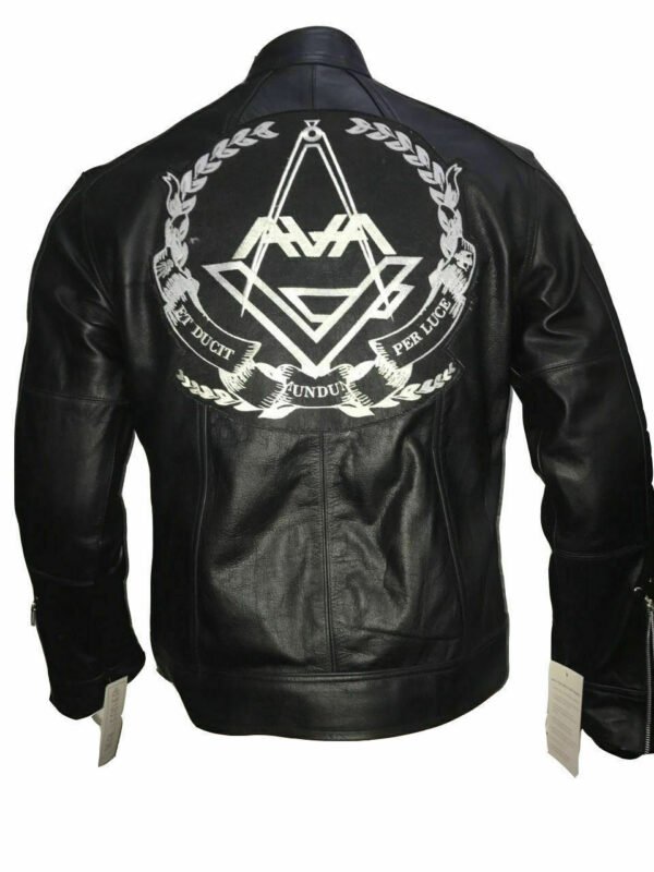 Singer Tim Delonge Love Black Real Leather Jacket