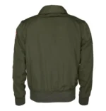Top Gun Aviator Green Bomber Cotton Jacket