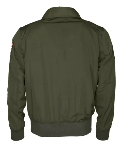 Top Gun Aviator Green Bomber Cotton Jacket