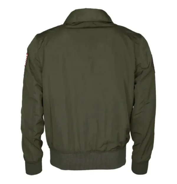 Top Gun Aviator Green Bomber Cotton Jacket