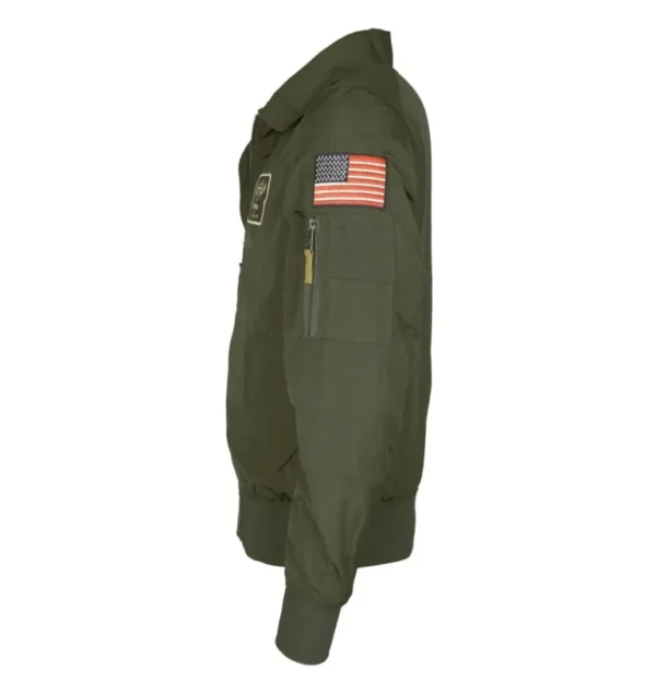 Movie Top Gun Aviator Bomber Green Jacket