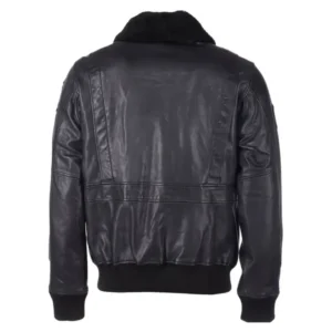 Movie Top Gun Maverick Bomber Black Leather Jacket
