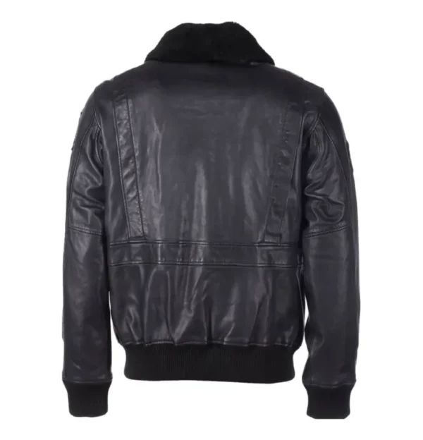 Movie Top Gun Maverick Bomber Black Leather Jacket