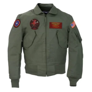 MovieTop Gun Maverick Green Cotton Jacket