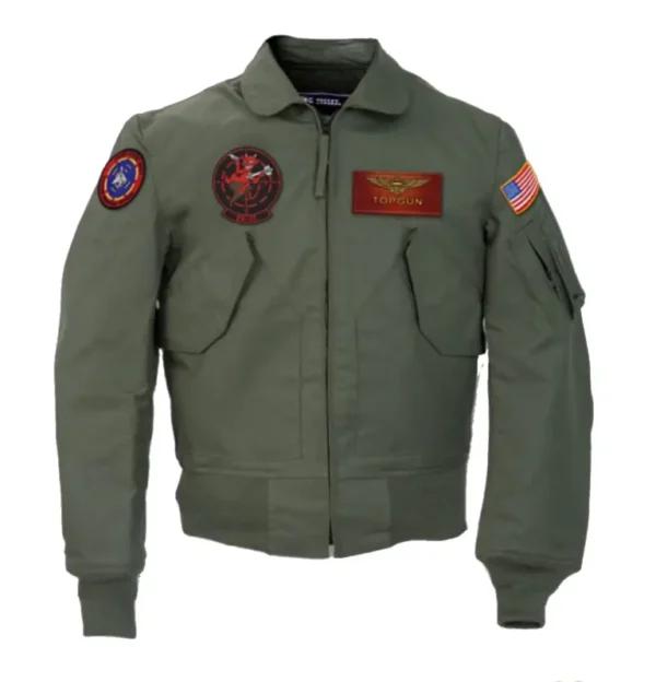 MovieTop Gun Maverick Green Cotton Jacket