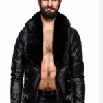 WWE Seth Rollins Fashion Fur Collar Black Jacket