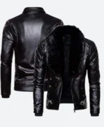 WWE Seth Rollins Black Real Leather Jacket