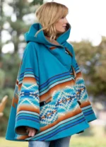 Kelly Reilly TV Series Yellowstone Woolen Blue Coat