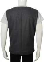 Tv Series Yellowstone Kevin Costner Wool Grey Vest