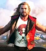 Movie Thor Love And Thunder Red Leather Vest