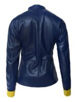 Batgirl Barbara Gordon Blue Real Leather Jacket
