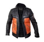 Uzumaki Shippuden Cosplay Black Leather Jacket