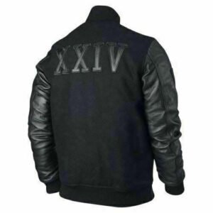 Micheal B Jordan Wool And Leather Black Varsity Jacket