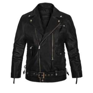 The Terminator Arnold Schwarzenegger Real Black Leather Jacket