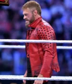 WWE Wrestler Adam Copeland Red Leather Jacket