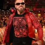 Adam Copeland WWE Edge Studded Red Leather Jacket