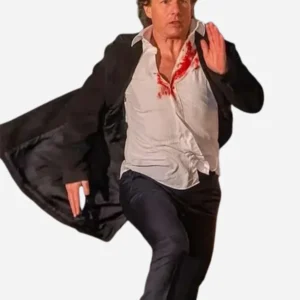 Tom Curise Mission Impossible 8 Black Trench Coat