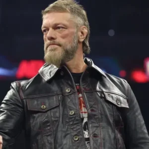 Adam Copeland AEW Collison 2025 Black Leather Jacket