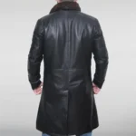 Blade Runner Shealring Black Leather Trench Coat