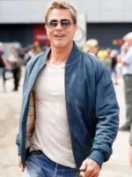 F1 The Movie Blue Suede Leather Jacket